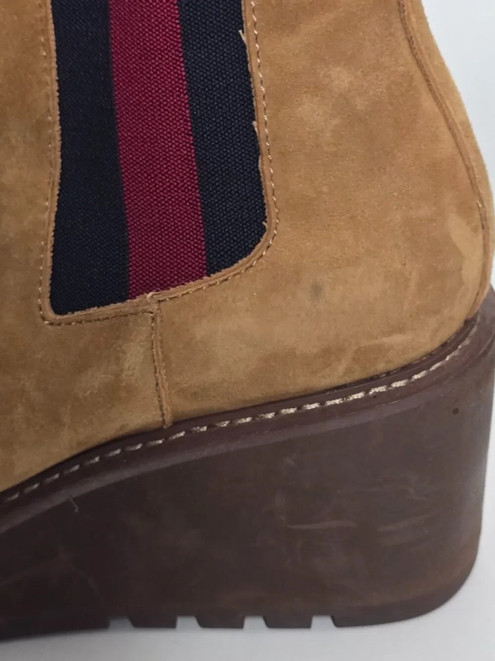 Cecelia New York Gemma Womens 8.5 Slip‎ On Wedge Boots Nutella Suede Bootie